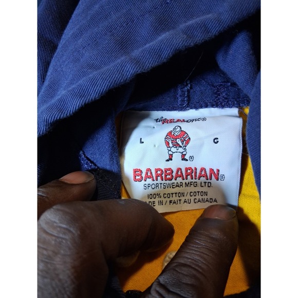 Vintage 90s Morehead State Full Zip Colorblock Jacket Mens Large Barbarian - Picture 4 of 6